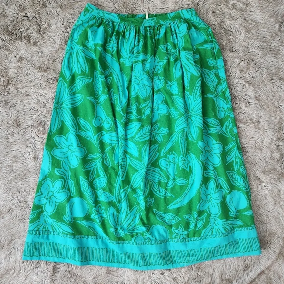 Free‎ People Copa Cabana 2 Piece Skirt Set In Teal Combo Women's Size XL - Picture 3 of 15